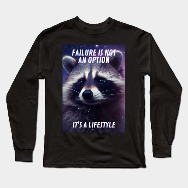 Funny Aesthetic Trash Panda Raccoon Internet Meme Long Sleeve T-Shirt by TenchiMasaki